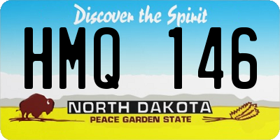 ND license plate HMQ146