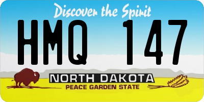 ND license plate HMQ147