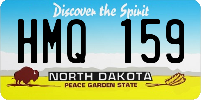 ND license plate HMQ159