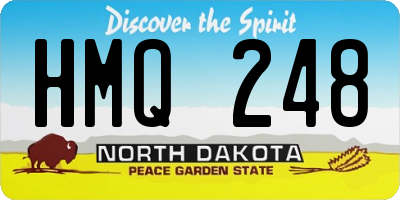 ND license plate HMQ248