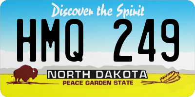 ND license plate HMQ249