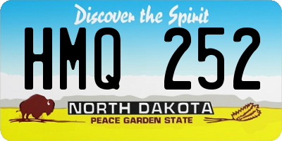 ND license plate HMQ252