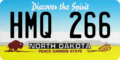 ND license plate HMQ266