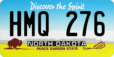 ND license plate HMQ276