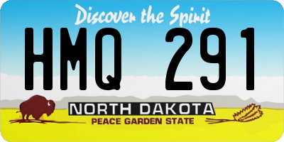 ND license plate HMQ291
