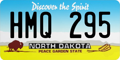 ND license plate HMQ295