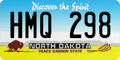 ND license plate HMQ298