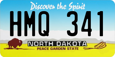 ND license plate HMQ341