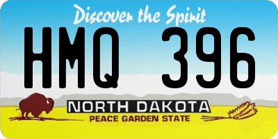 ND license plate HMQ396