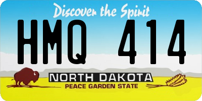 ND license plate HMQ414