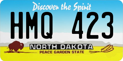 ND license plate HMQ423