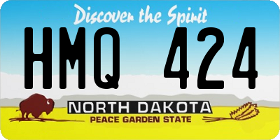 ND license plate HMQ424