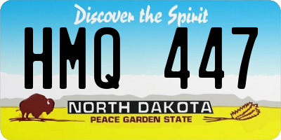 ND license plate HMQ447