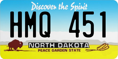 ND license plate HMQ451