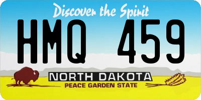 ND license plate HMQ459