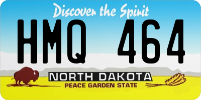 ND license plate HMQ464