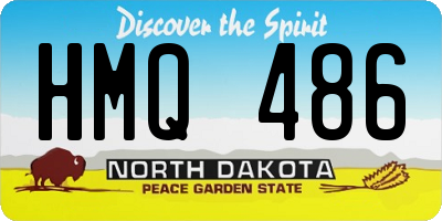 ND license plate HMQ486