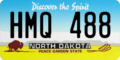 ND license plate HMQ488