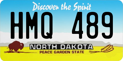 ND license plate HMQ489