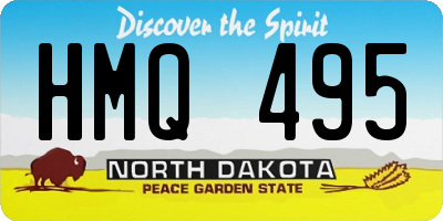 ND license plate HMQ495