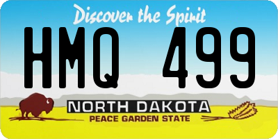 ND license plate HMQ499