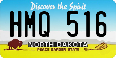 ND license plate HMQ516