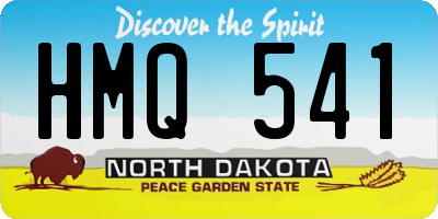 ND license plate HMQ541