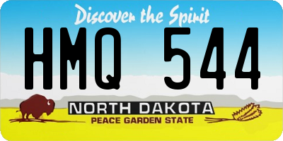 ND license plate HMQ544
