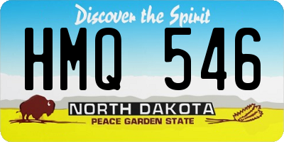 ND license plate HMQ546