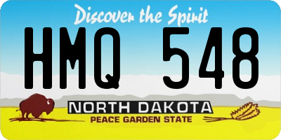 ND license plate HMQ548