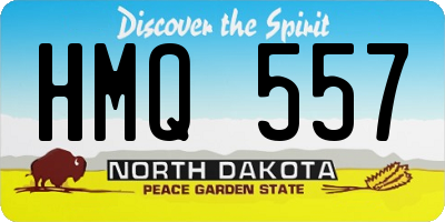 ND license plate HMQ557