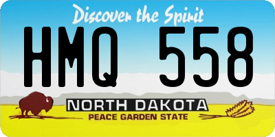 ND license plate HMQ558