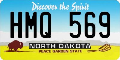 ND license plate HMQ569