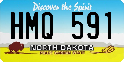 ND license plate HMQ591