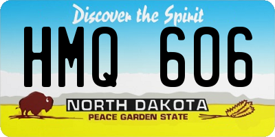 ND license plate HMQ606