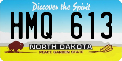 ND license plate HMQ613