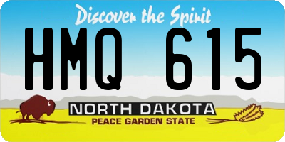 ND license plate HMQ615