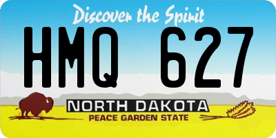ND license plate HMQ627