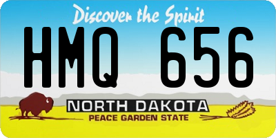 ND license plate HMQ656
