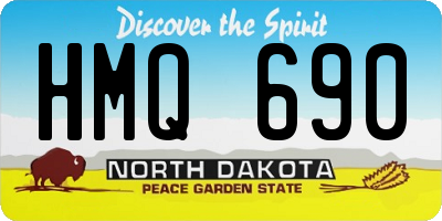 ND license plate HMQ690