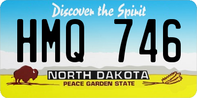 ND license plate HMQ746