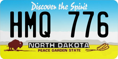 ND license plate HMQ776