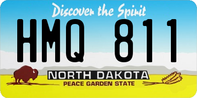 ND license plate HMQ811