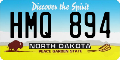 ND license plate HMQ894