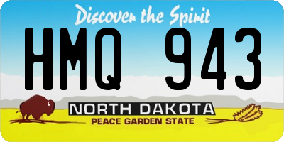 ND license plate HMQ943