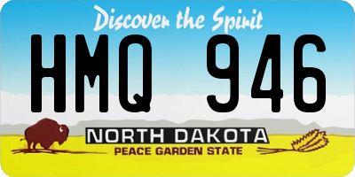ND license plate HMQ946
