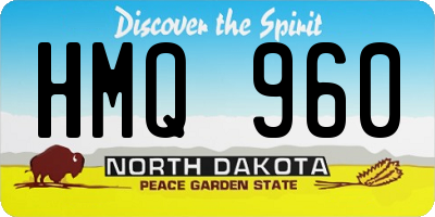 ND license plate HMQ960