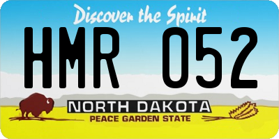 ND license plate HMR052