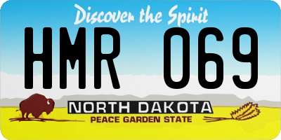 ND license plate HMR069