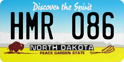 ND license plate HMR086